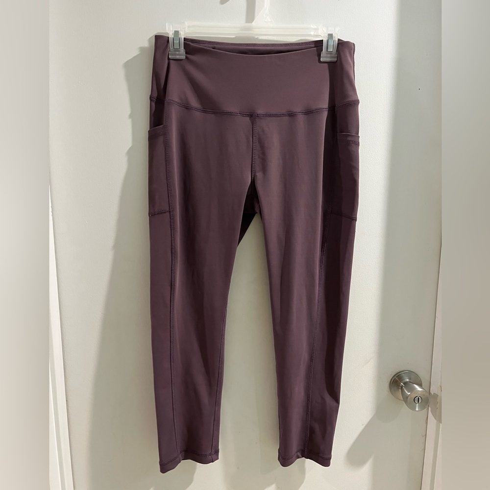 Beverly Hills Polo Club Plum Active Leggings, size large